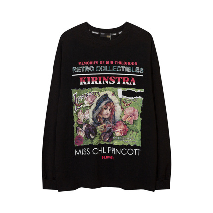 affordable long sleeve black t shirts
