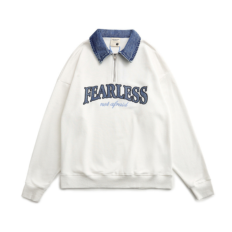 hipster lapel collar t shirt