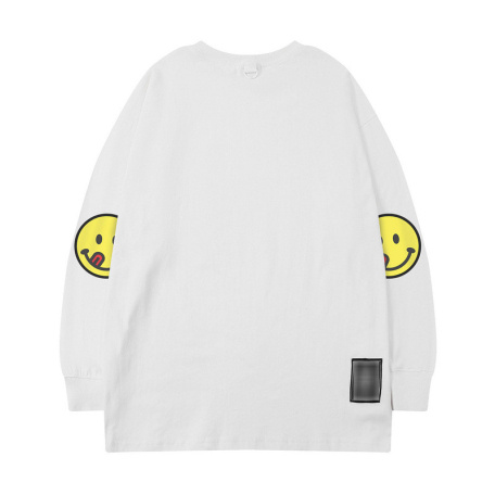 white t shirts with yellow smiley