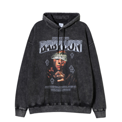 high street trendy black hoodies