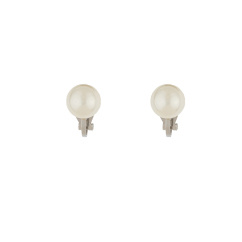 minimalist style pearl ear clips
