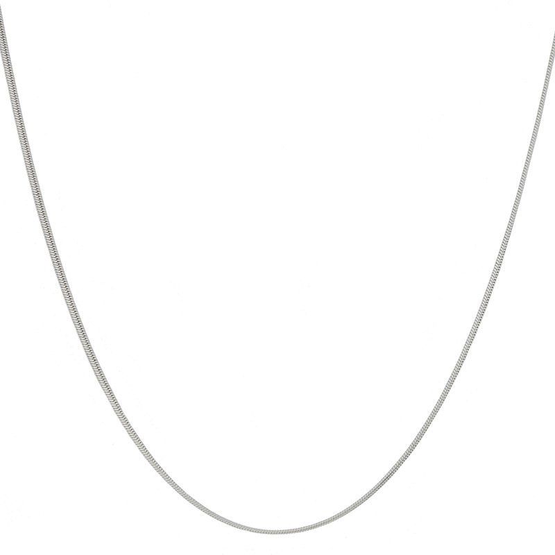 simple style white gold necklace copper