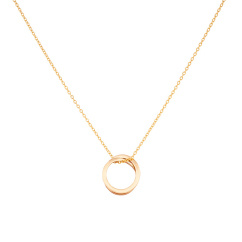 gold pendant necklace simple style
