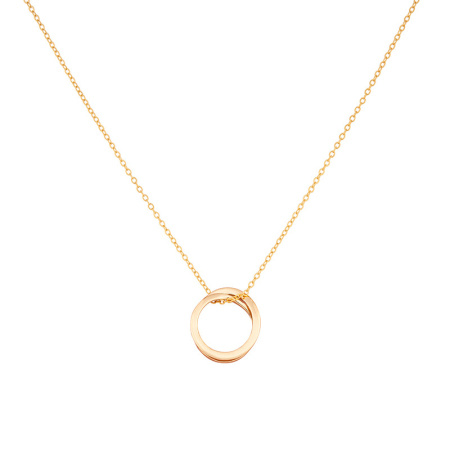gold pendant necklace simple style