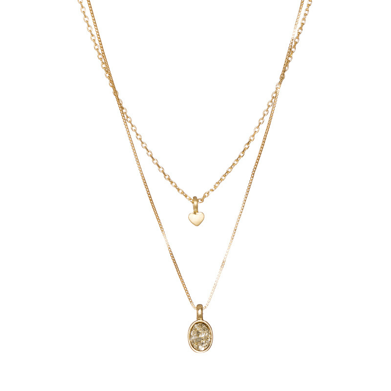 gold necklace light luxury style