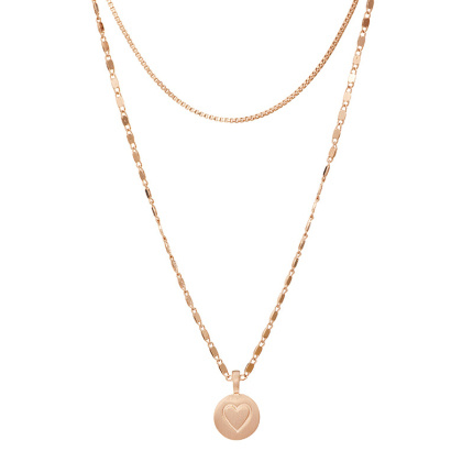 rose gold necklace snake bone chain