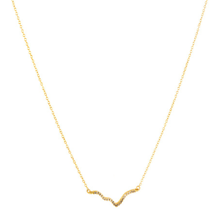 gold necklace snake bone chain