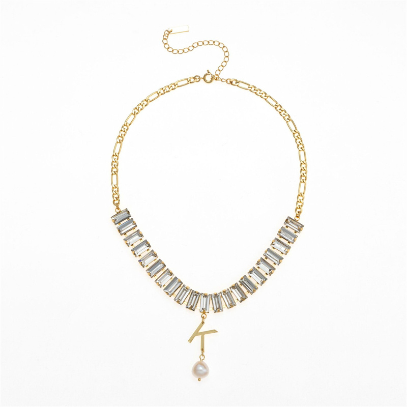 plated gold necklace twisted piece chain