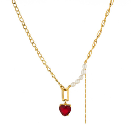 ruby necklace hip hop style