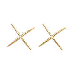 vogue gold plated stud earrings