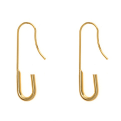gold plated pin stud earrings