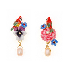 retro three dimensional stylish earrings