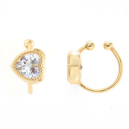 gold plated star clip earrings