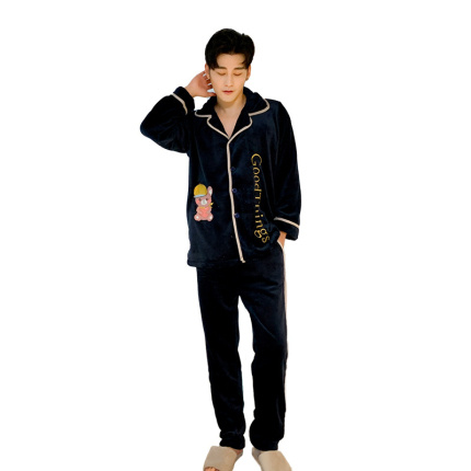 men pajamas set long sleeve