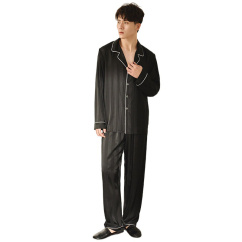 matching pajama set black long sleeve