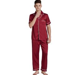 mens youth simulation silk pajamas