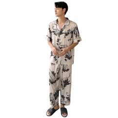 mens pajamas short sleeve suit