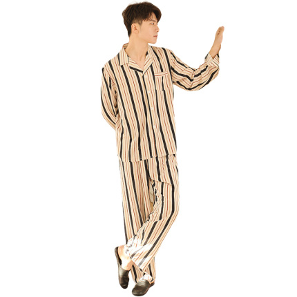 pajama set simulated silk natural