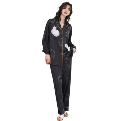 women's lightweight pajama sets imitation silk