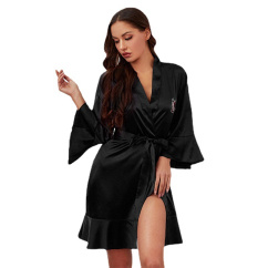 robes for women three quarter sleeves
