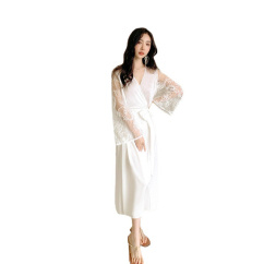 princess nightgown satin chiffon white