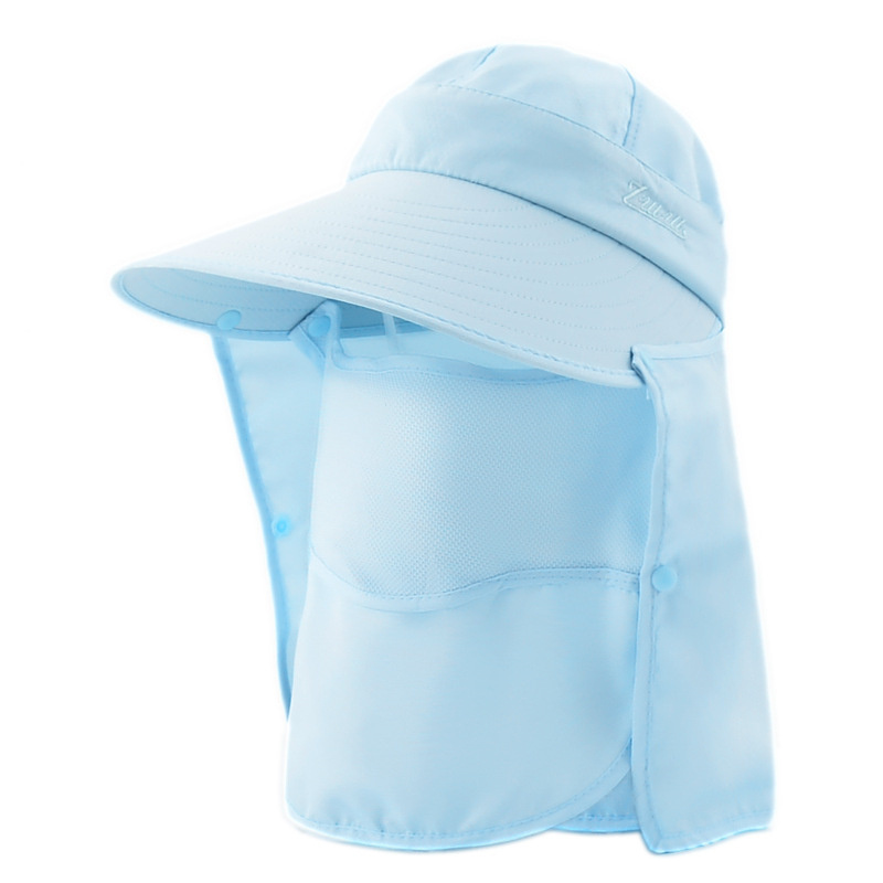 ultraviolet protection blue summer hats