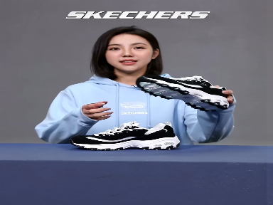 斯凯奇skechers经典熊猫鞋女百搭厚底增高休闲运动复古蕾丝11959 11959-白色/WHT 37