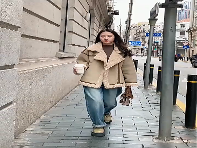 MXQP皮毛一体羊羔毛绒外套女秋冬季加厚2023新款拼接棉衣服机车服棉袄 绿色