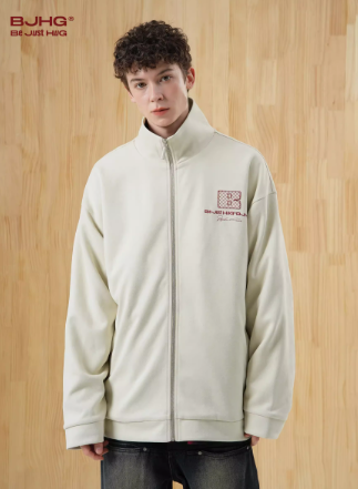 Suede cardigan hoodie