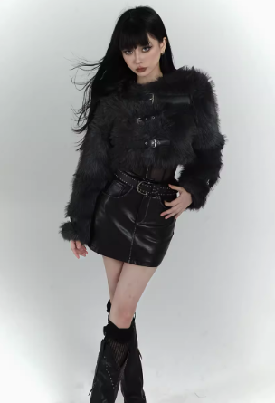 Eco-friendly fur plush jacket