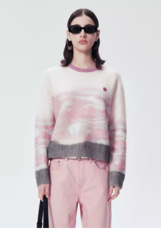 Cloud pink wool sweater
