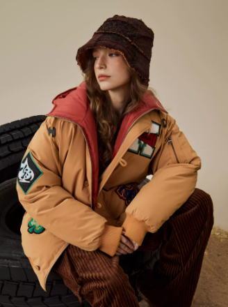 Vintage embroidered cotton jacket