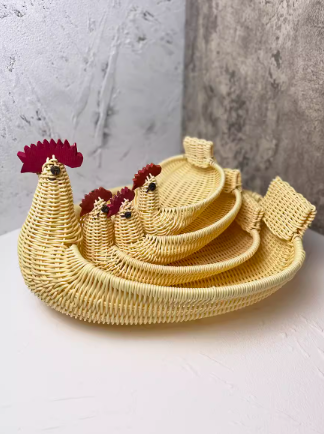 Wicker woven baskets