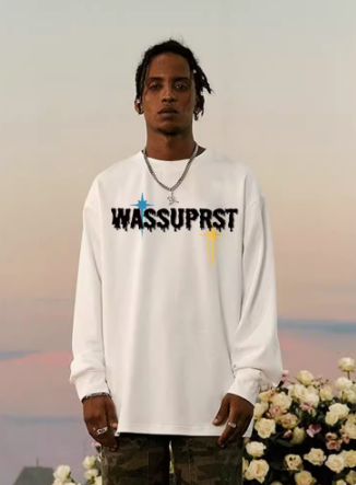 Cotton long sleeve T-shirt