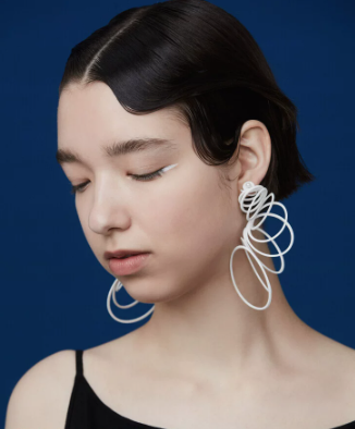 Nest series rotating stereo earrings