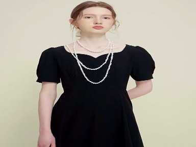 Black French Hepburn Style Elegance Slimming Dress for Women's 2024 Summer French Small Black Skirt
