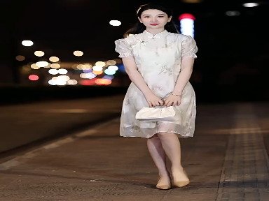 New Chinese improved cheongsam silk dress Female 2024 summer new temperament looks skinny silk