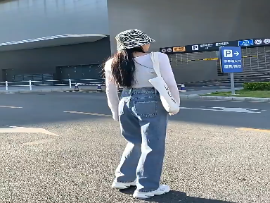 High waist wide leg jeans women's spring 2024 new loose straight tube small man thin mop long pants spring and autumn