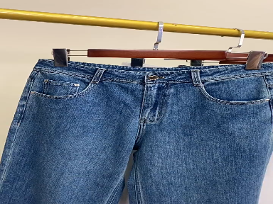 Straight leg jeans women nine points foreign style narrow version of small eight high summer high-end Lycaire baguette pants trend