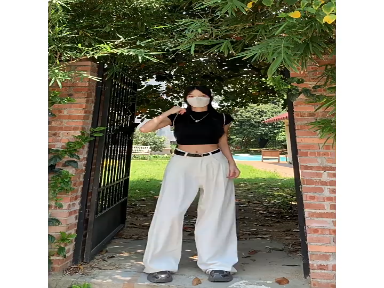 White jeans women's summer thin high-waisted loose slim design pleated wide-leg pants hipster draping mop pants