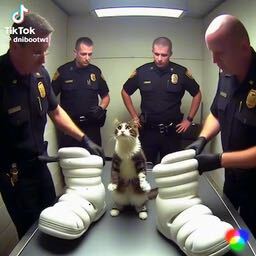 Cat has kameymall boots