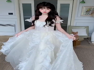 On the run princess wind evening dress woman advanced sense of light luxury minority rite of passage student art exam graduation birthday small gift dress