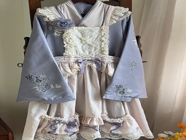 Original Cloud Medicine Shop elegant cla long-sleeved op dress smock set Lolita