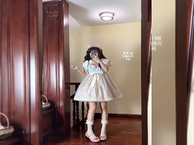 Full original design Spring lolita Floral Garden cla Lolita Summer Dress Short sleeve op