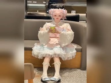 Original Chinese lolita JSK Spring/Summer pink dress