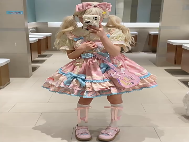 Frosting Sweetheart jsk Original lolita Dress Cat Reco Waist lo dress Cute Lolita dress