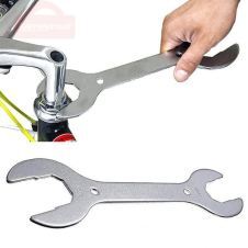 MTB Mountain Bike Front Fork Headset 30/32/36/40mm Steel Wrench Spanner Tool Bicycle Repair Tool (Silver)