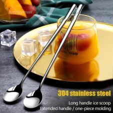 304 Stainless steel dinnerware set spoon tea spoon Dessert coffee ice cream spoons Kitchen accessories Bar tools new long handle