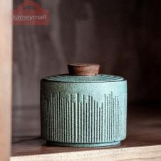 LUWU small size ceramic tea canisters green tea jars storage tea or food