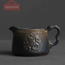 LUWU ceramic tea infusers dragon tea pitchers chinese kung fu tea accessories (Gold)